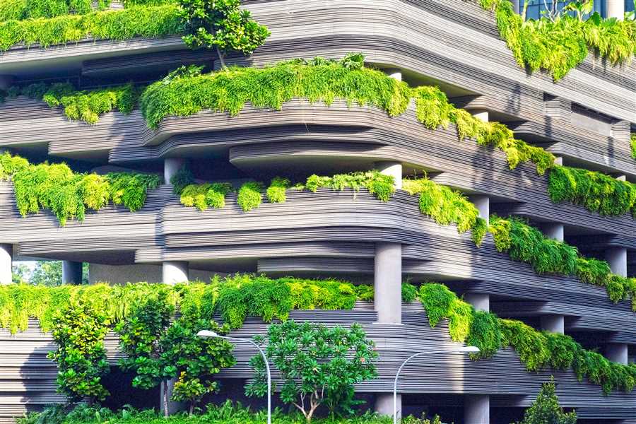 Экологическая эффективность зеленых фасадов